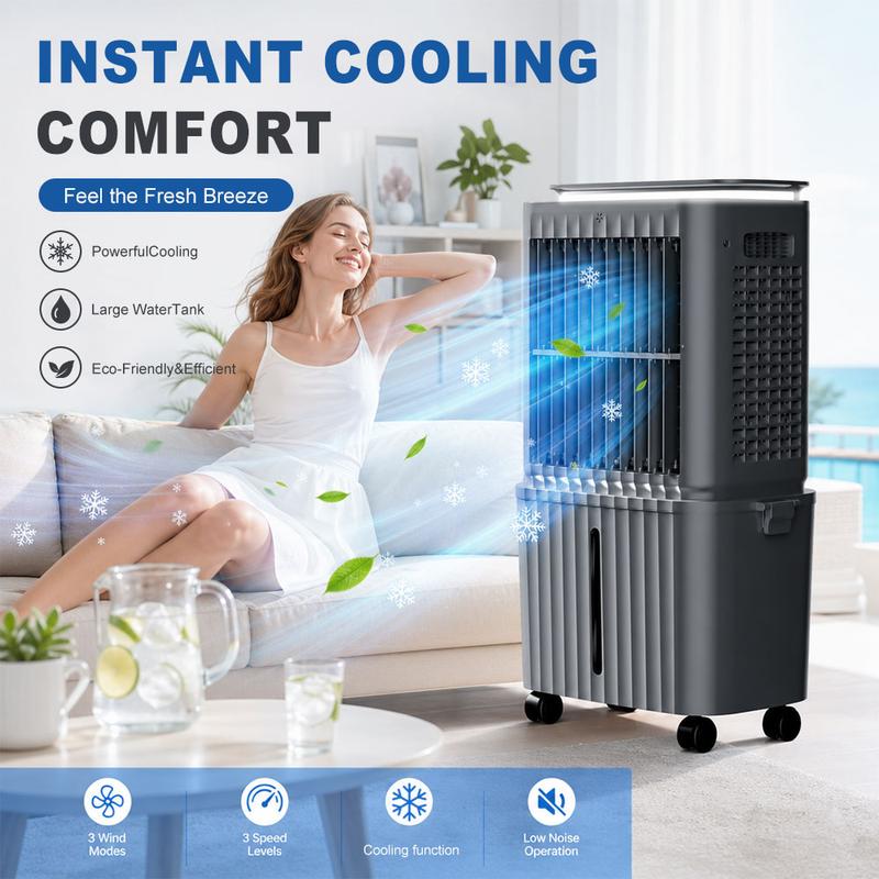 Large Ultra Quiet Portable Tank Air Cooler
