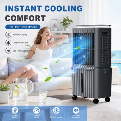 Large Ultra Quiet Portable Tank Air Cooler
