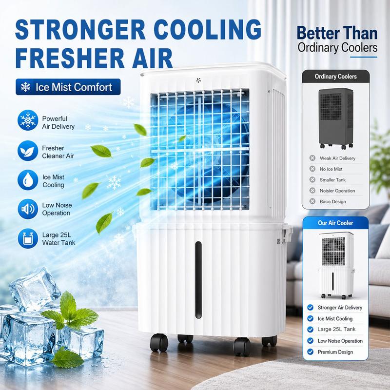 Large Ultra Quiet Portable Tank Air Cooler
